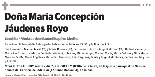 María Concepción Jáudenes Royo