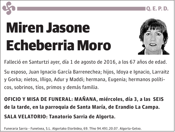 Miren Jasone Echeberria Moro