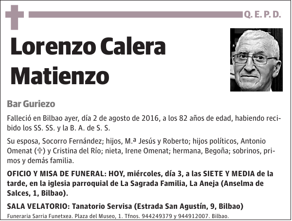 Lorenzo Calera Matienzo