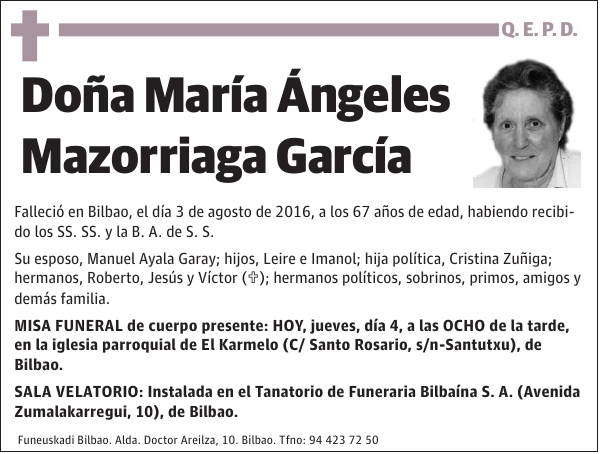 María Ángeles Mazorriaga García