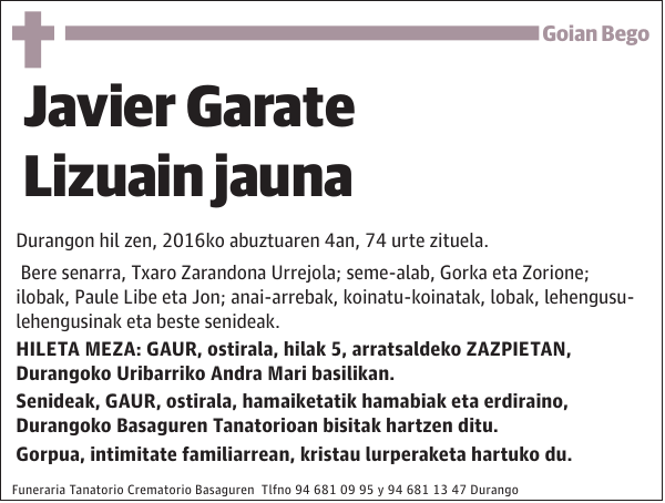 Javier Garate Lizuain