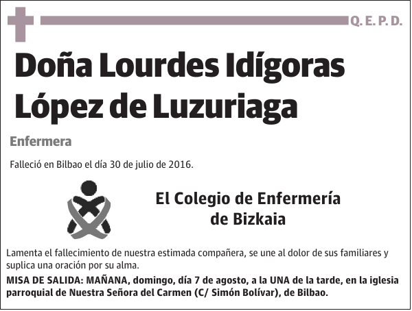 Lourdes Idígoras López de Luzuriaga