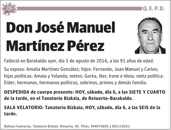 José Manuel Martínez Pérez