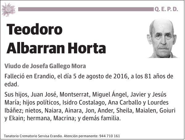 Teodoro Albarran Horta