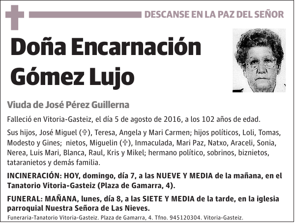 Encarnación Gómez Lujo