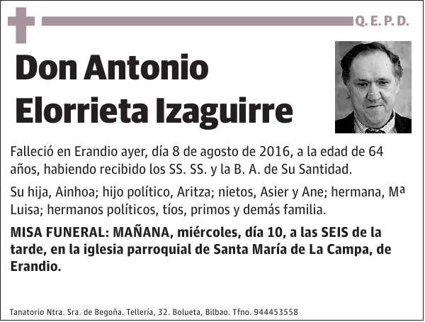 Antonio Elorrieta Izaguirre