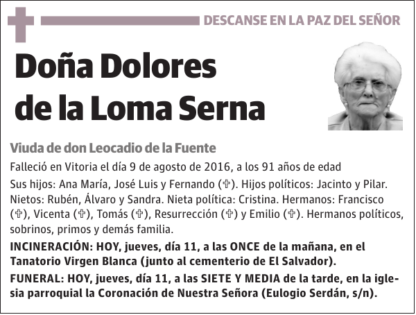 Dolores de la Loma Serna