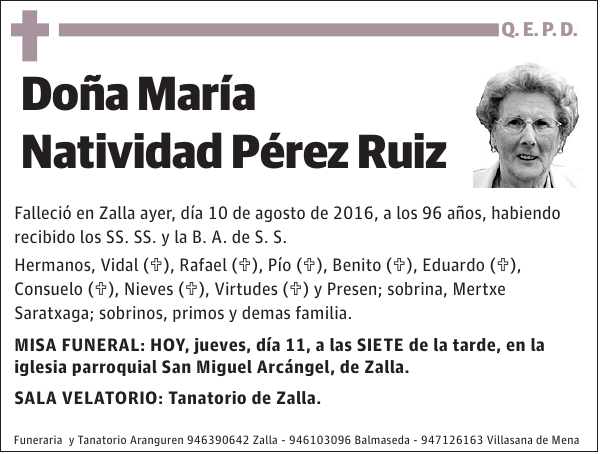 María Natividad Pérez Ruiz