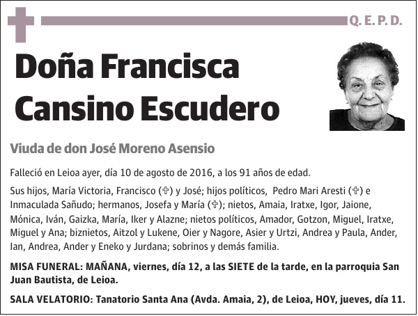 Francisca Cansino Escudero