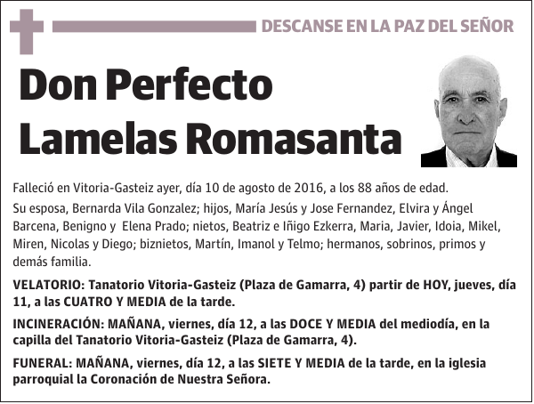 Perfecto Lamelas Romasanta