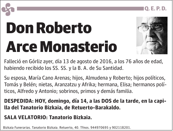 Roberto Arce Monasterio