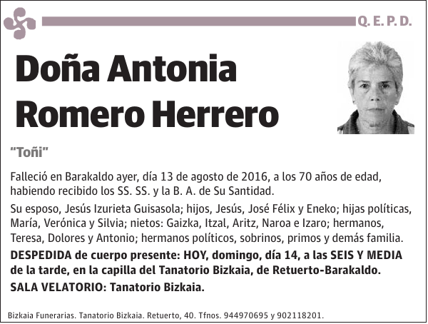 Antonia Romero Herrero