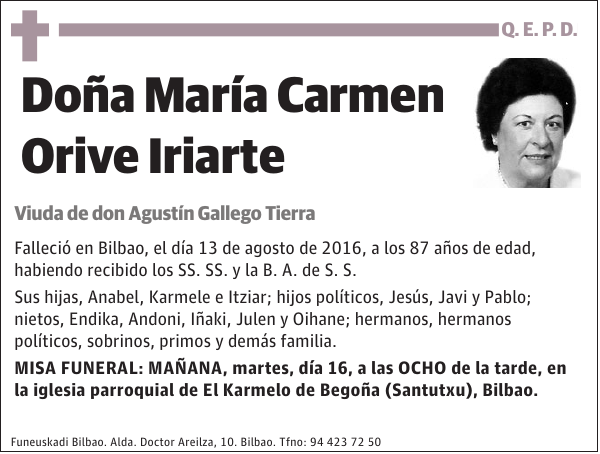 María Carmen Orive Iriarte