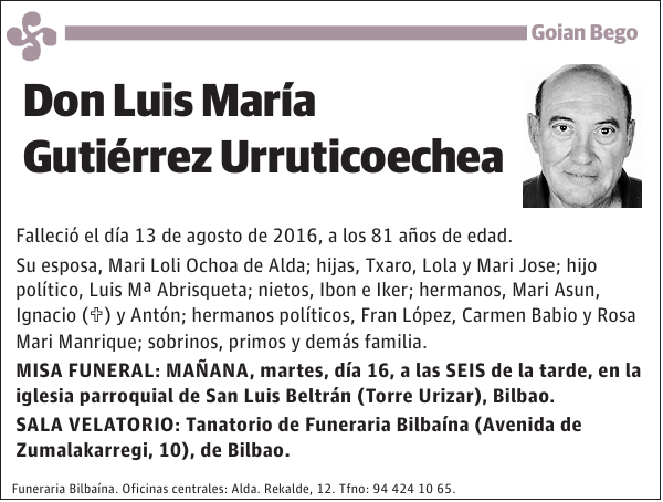 Luis María Gutiérrez Urruticoechea