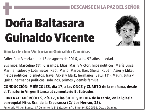 Baltasara Guinaldo Vicente