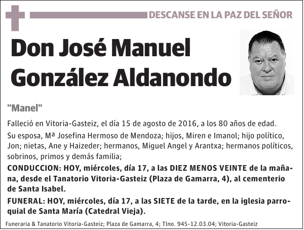 José Manuel González Aldanondo