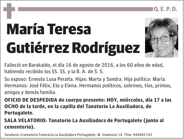 María Teresa Gutiérrez Rodríguez