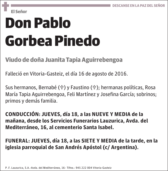 Pablo Gorbea Pinedo