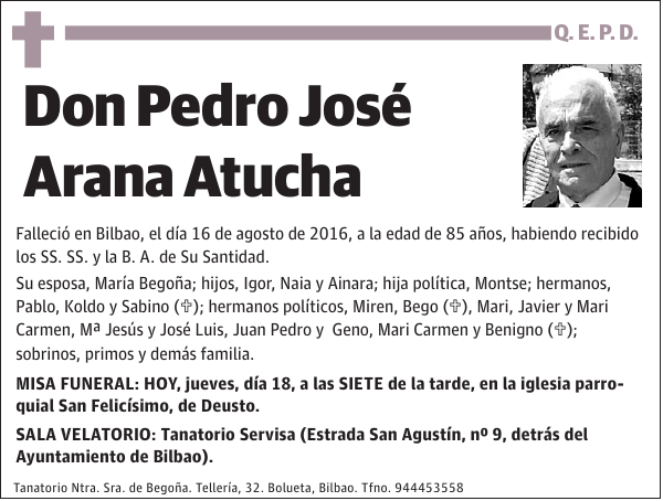 Pedro José Arana Atucha