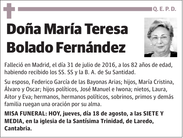 María Teresa Bolado Fernández