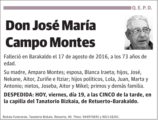 José María Campo Montes