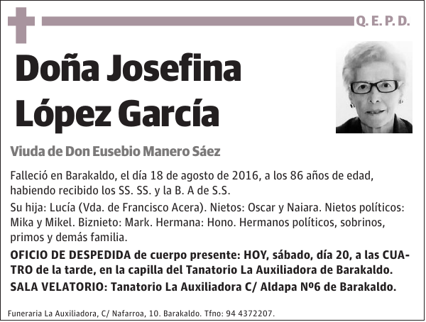 Josefina López García