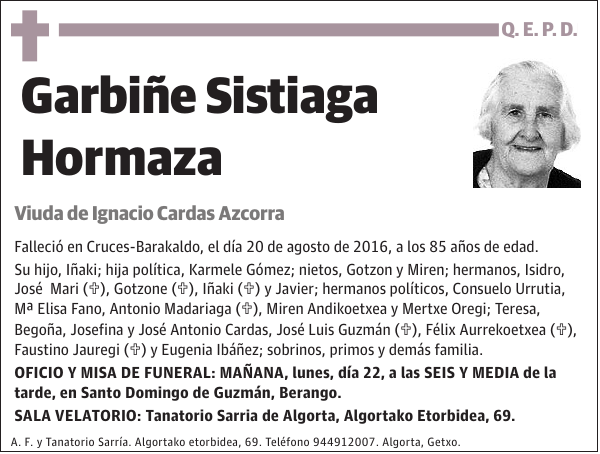 Garbiñe Sistiaga Hormaza