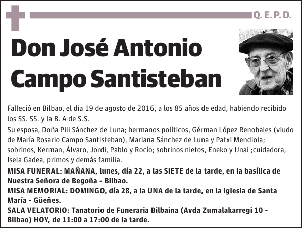 José Antonio Campo Santisteban