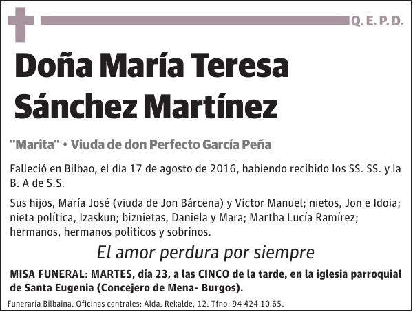 María Teresa Sánchez Martínez