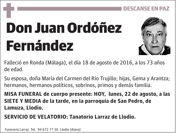 Juan Ordóñez Fernández