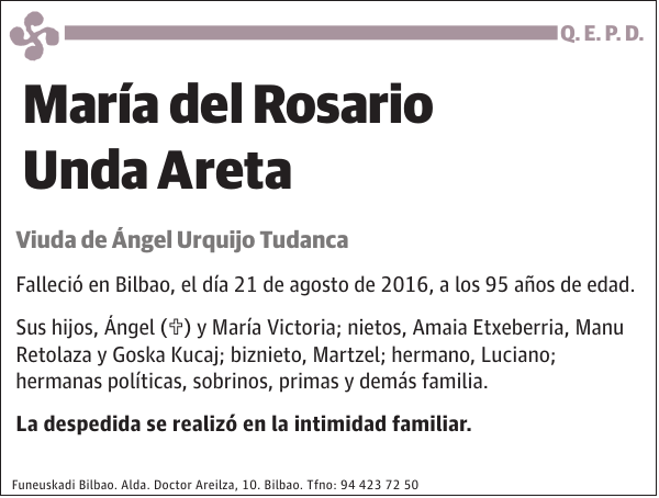 María del Rosario Unda Areta