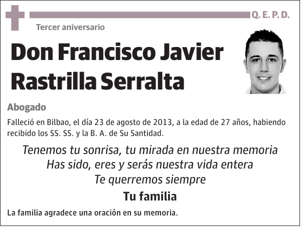 Francisco Javier Rastrilla Serralta