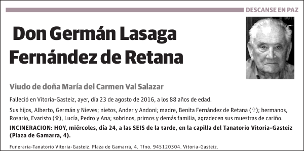 Germán Lasaga Fernández de Retana