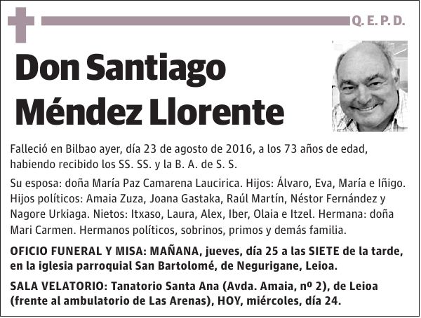 Santiago Méndez Llorente