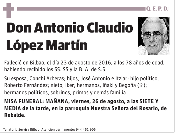 Antonio Claudio López Martín