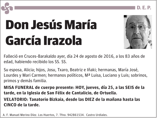 Jesús María García Irazola