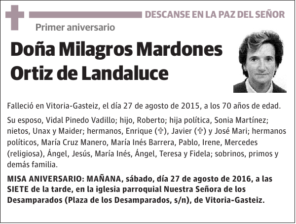 Milagros Mardones Ortiz de Landaluce