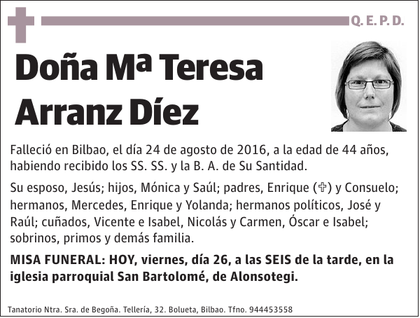 Mª Teresa Arranz Díez