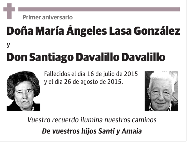 María Ángeles Lasa González y Santiago Davalillo Davalillo