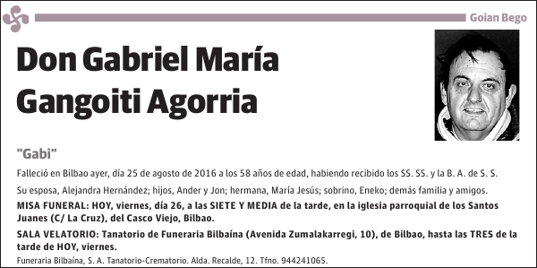 Gabriel María Gangoiti Agorria