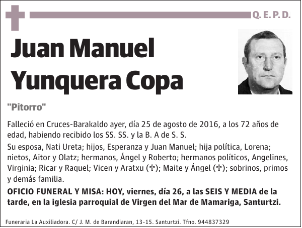 Juan Manuel Yunquera Copa