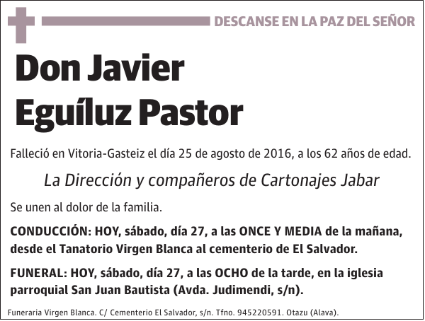 Javier Eguíluz Pastor