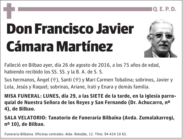 Francisco Javier Cámara Martínez