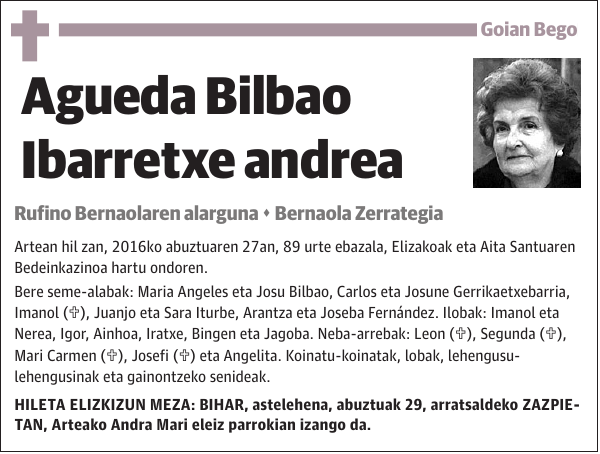 Agueda Bilbao Ibarretxe