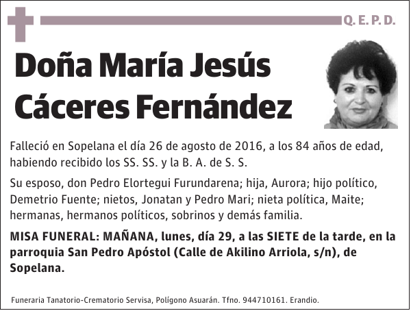 María Jesús Cáceres Fernández