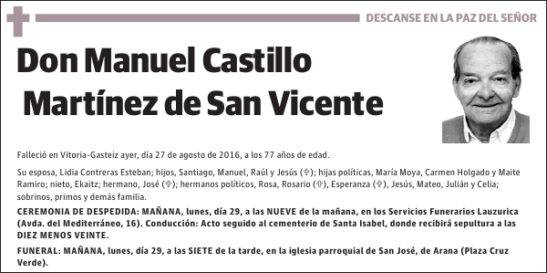 Manuel Castillo Martínez de San Vicente