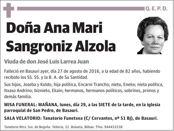 Ana Mari Sangroniz Alzola