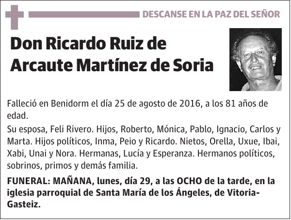 Ricardo Ruiz de Arcaute Martínez de Soria