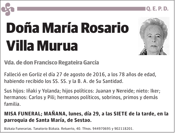 María Rosario Villa Murua