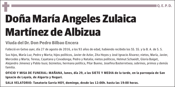 María Angeles Zulaica Martínez de Albizua